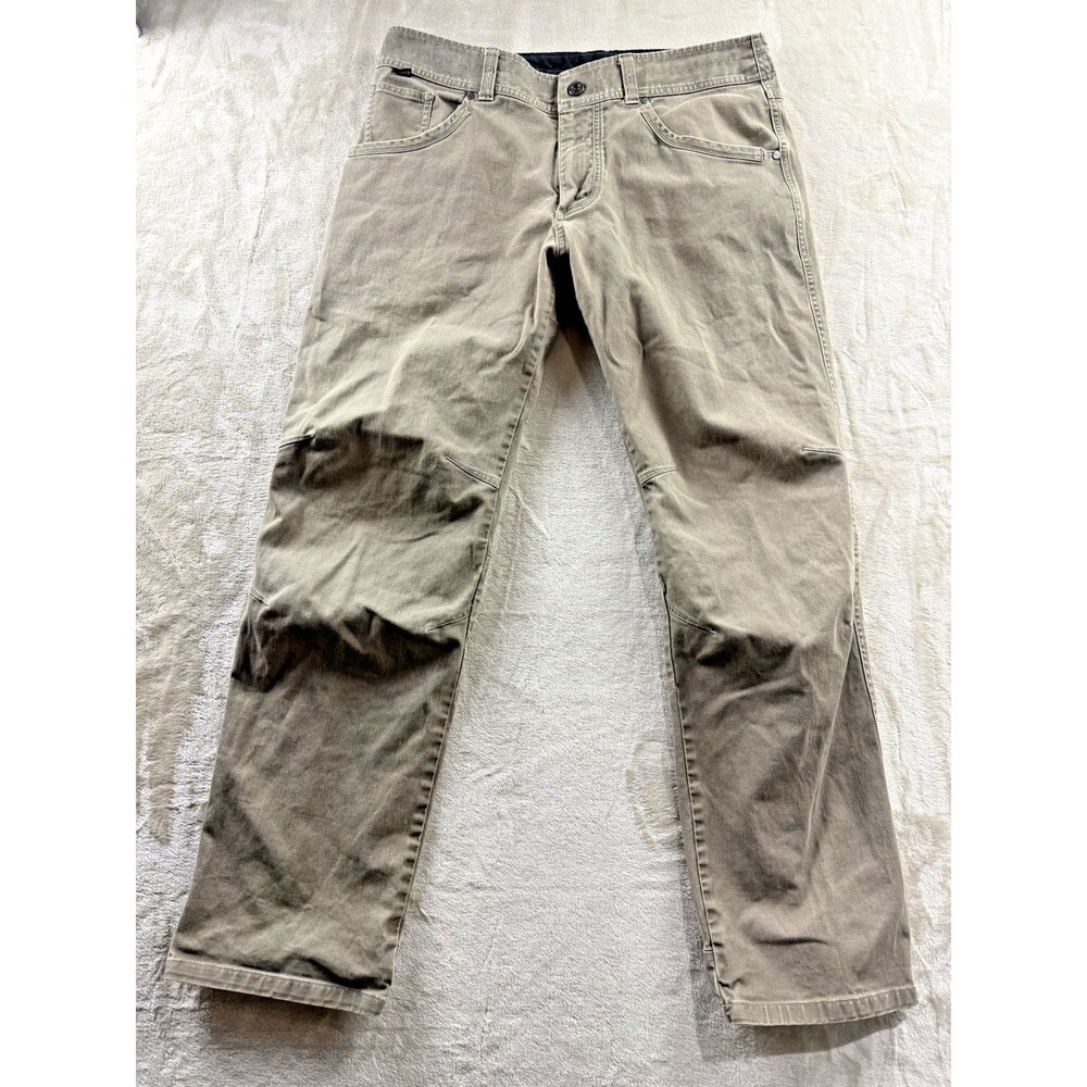Kuhl Easy Rydr Pants Mens 36x32 Tan Workwear Vintage Patina Dye Tag